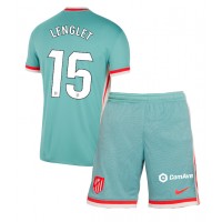 Atletico Madrid Clement Lenglet #15 Auswärts Trikotsatz Kinder 2024-25 Kurzarm (+ Kurze Hosen)